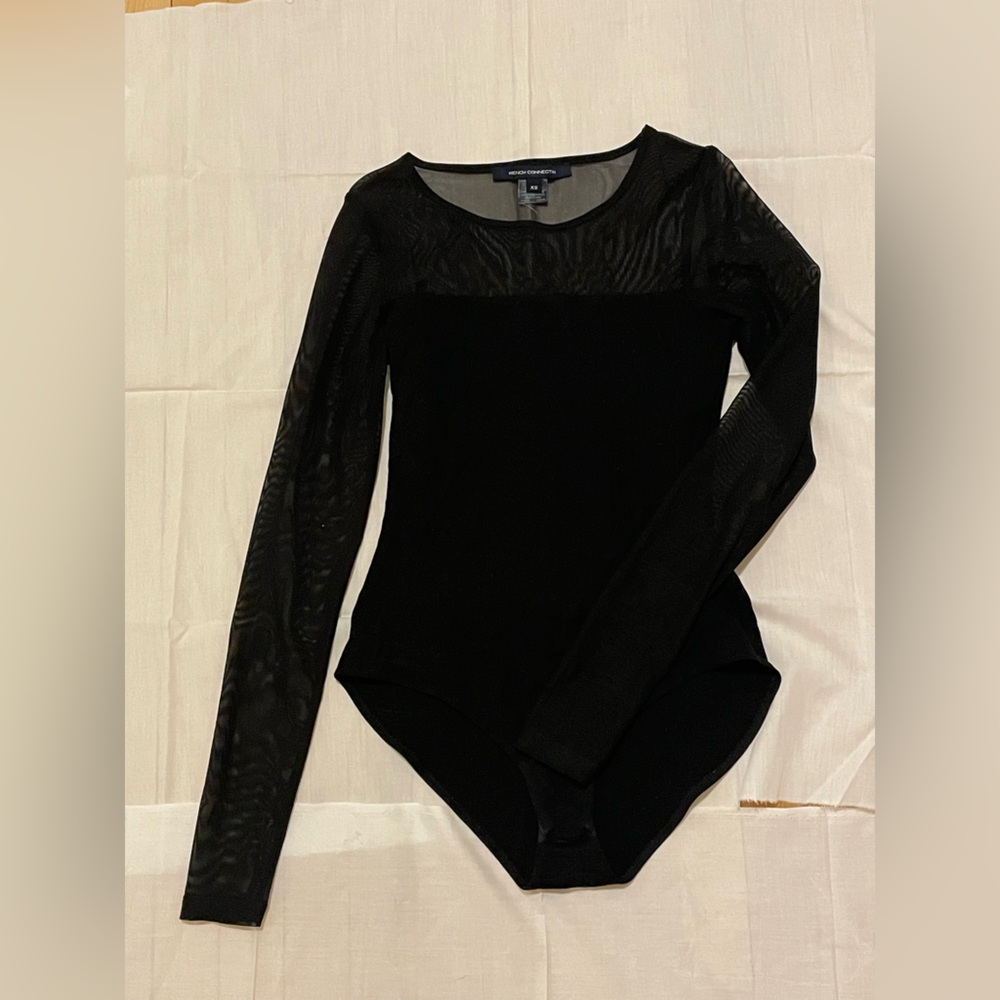 French connection mesh bodysuit